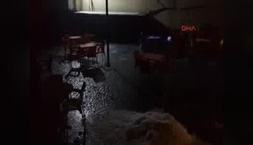 Kars'a dolu yağdı