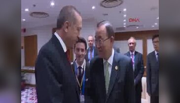 Erdoğan, BM Genel Sekreteri Ban Ki-Moon'la görüştü