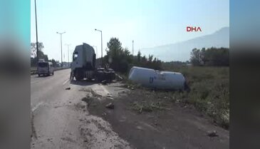 Kocaeli'nde tanker kazası
