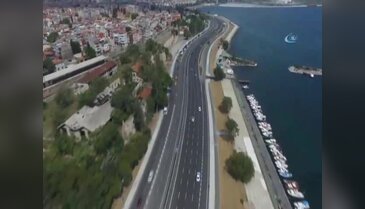 Avrasya Tüneli Projesi havadan görüntülendi