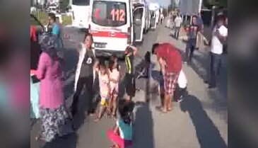 Kavşakta kaza: 8 yaralı