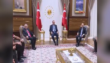 Cumhurbaşkanı Erdoğan, olimpiyat madalyalı sporcuları kabul etti