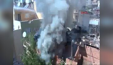 Kilis'te korkutan yangın