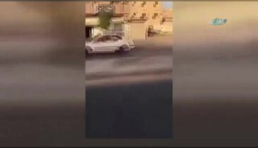 Sahibinden kaçan kurbanlığa otomobil çarptı