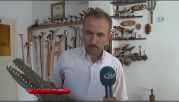 Bursaspor'a ahşap timsah