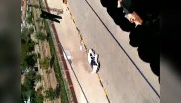 İslahiye'de park halindeki otomobil yandı