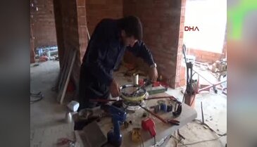 İnşaat işçisi Kılıç, hayali olan elektriğini üretmeye başladı