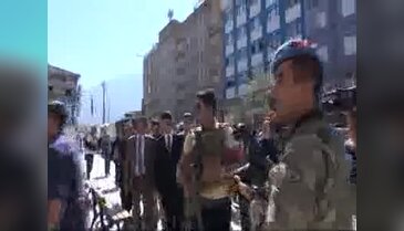 Hakkari Belediyesi'ne kayyum olarak atanan Epcim'e ilk ziyaret