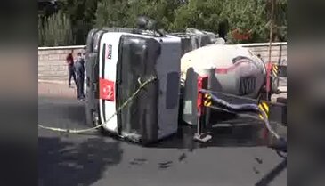 Arızalanan beton mikserini tamir etmek isterken canından oldu