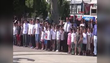 Manavgat'ta okullardaki ilk ders darbe