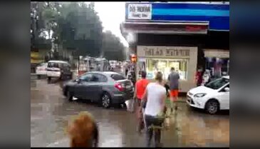 Manavgat'ta şiddetli yağış