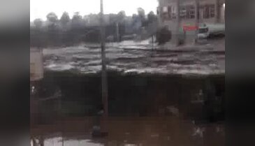 Eynesil'de aşırı yağış etkili oldu - 2
