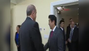 Cumhurbaşkanı Erdoğan, Japonya Başbakanı Şinzo Abe'yi kabul etti
