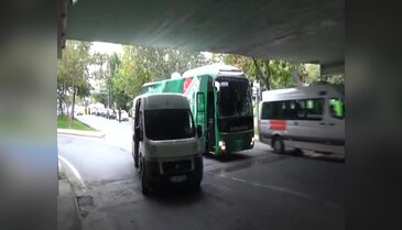 Bursaspor takım otobüsü yolda kaldı