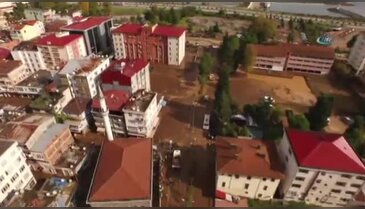 Beşikdüzü'ndeki felaket havadan böyle görüntülendi