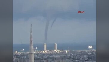 İskenderun Körfezi'nde hortum çıktı