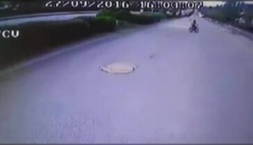 Halk otobüsü bisikletli çocuğa böyle çarptı