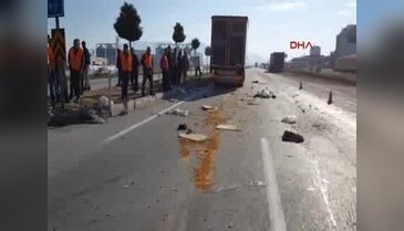 TIR, otomobile çarptı: 1 ölü