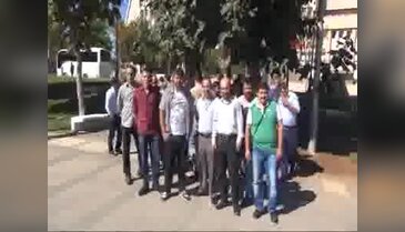 Gaziantep'te TMSF'ye devredilen şirketin işçilerinden eylem