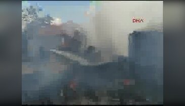 Otluk alanda başlayan yangın köye sıçradı