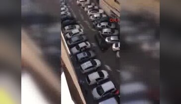 Palalı sürücü dehşet saçtı