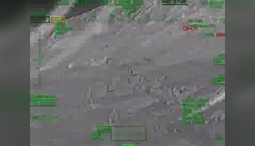 Bomba yüklü araç ATAK helikopteri tarafından böyle imha edildi