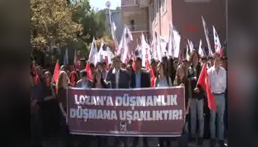 Pembe Köşk'te TGB'den 'Lozan' protestosu