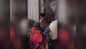Cumhurbaşkanı şehidin evinde Kur'an okudu