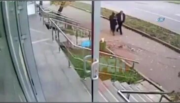 Kontrolden çıkan otomobil dehşet saçtı