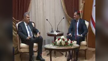 Başbakan yardımcısı Veysi Kaynak KKTC'de