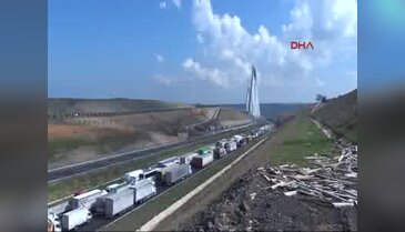 Yavuz Sultan Selim Köprüsü'nde trafik felç oldu