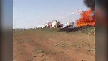 Nusaybin'de LPG yüklü tanker patladı