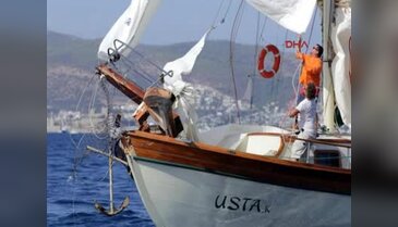 Bodrum'da ilk gün yarışlarında kaza