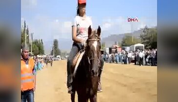 Ödemiş'te rahvan at yarışı heyecanı