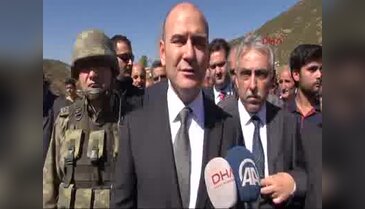 Bakan Soylu saldırının yaşandığı bölgede açıklamalarda bulundu