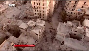 Halep'teki yıkım havadan böyle görüntülendi