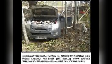 Bitlis'te bomba yüklü olduğu belirtilen araç imha edildi