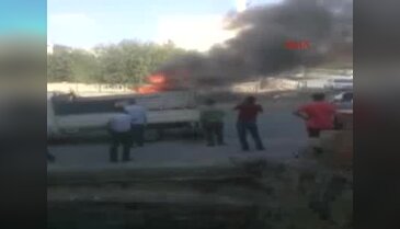 Şanlıurfa'da 1'i hurda, 2 araç ateşe verildi