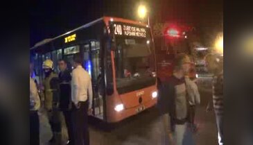 Belediye otobüsünde tinerci dehşeti