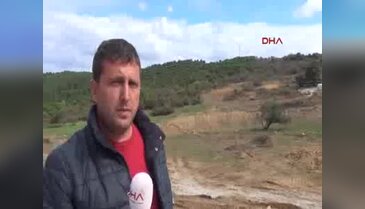 Kemerburgazlılar kesilen ağaçlar ve yapılacak maden ocağına tepkili