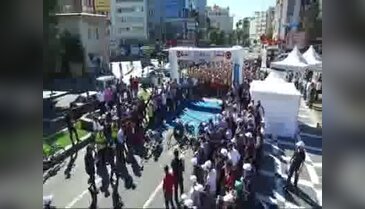 Şanlıurfa'da Uluslararası Göbeklitepe Yarı Maratonu koşuldu