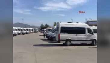 Osmaniye'de minibüscüler kontak kapattı