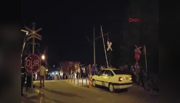 Trenin çarptığı bisikletli öldü