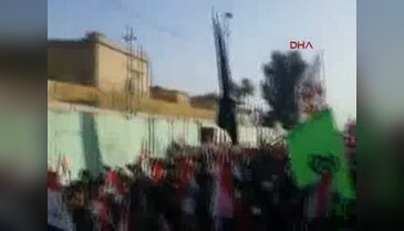 Türkiye'nin Bağdat Büyükelçiliği önünde protesto
