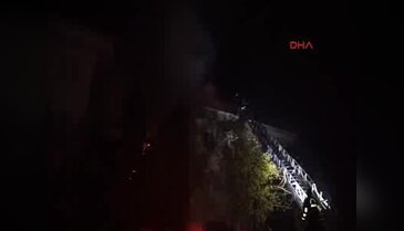4 katlı apartmanda korkutan yangın