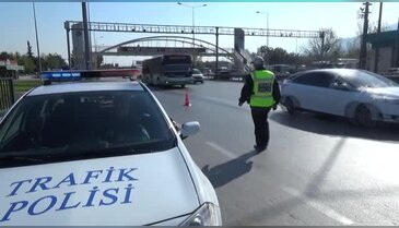 Bursa'da özel halk otobüslerine egzoz denetimi