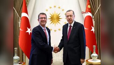 Cumhurbaşkanı Erdoğan, ABD Savunma Bakanı Carter'i kabul etti
