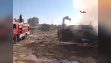 Adıyaman'da garajda patlama ve yangın