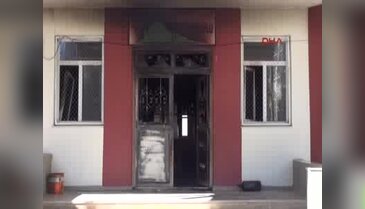 Van'da PKK'lılar anaokulu yaktı