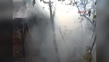 Barakası ve eşinin tedavi parası yandı